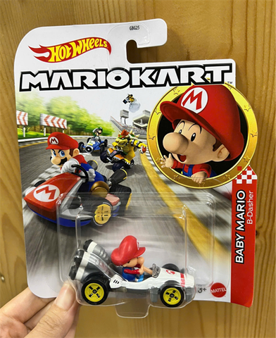  Mô hình xe Hot Wheels Mario Kart Baby Mario 