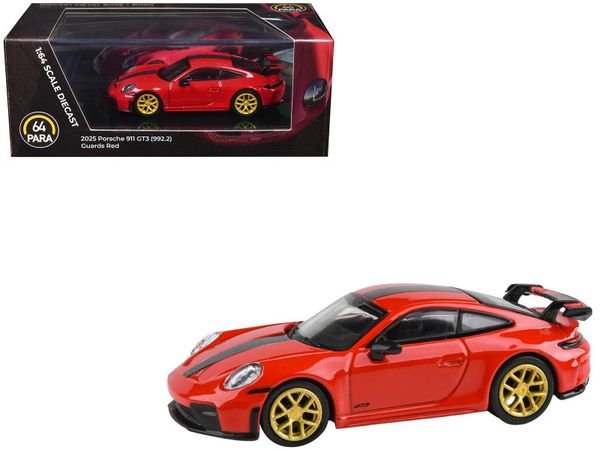 Mô hình xe Para64 PA-55871 - 2025 Porsche 911 GT3 (992.2) Guards Reds