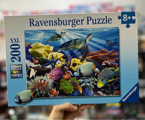  Tranh ghép Ravensburger Ocean Turtles 200 XXL Piece Jigsaw Puzzle 