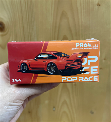  Xe PopRace Diecast #PR640131 SINGER DLS TURBO (TRACK) ORANGE 