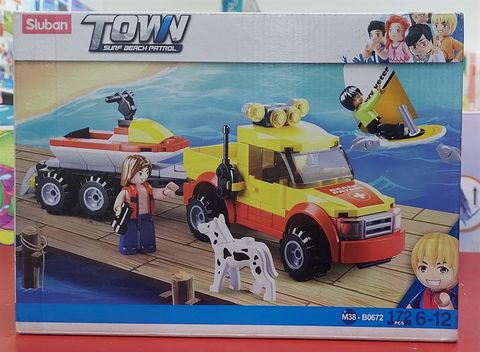  M38-B0672 BEACH - 23win08 com lắp ráp đội cứu hộ bãi biển SLUBAN (172PCS) 