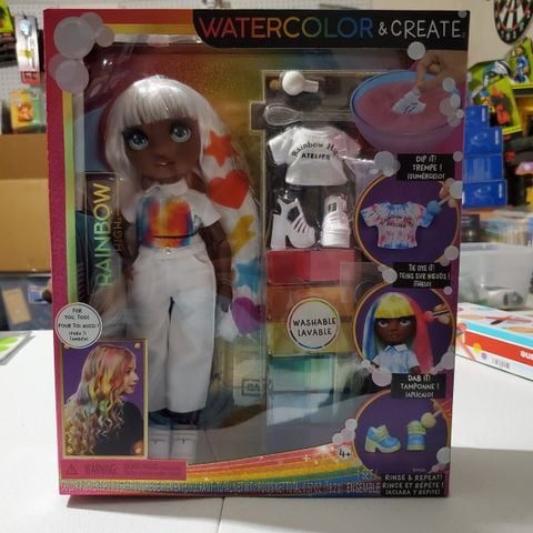  Búp bê Rainbow High Watercolor & Create Fashion Diy Doll 
