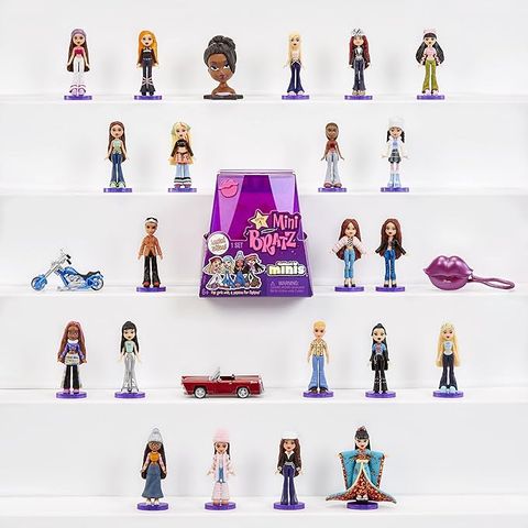  Bratz Minis - 2 Minis in Each Pack, Blind Packaging Doubles as Display, Y2K Nostalgia 