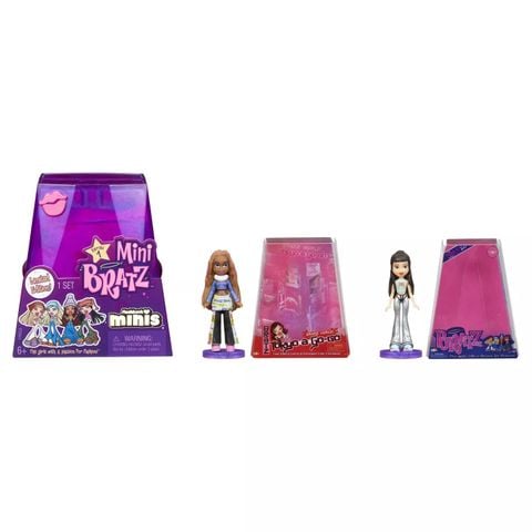  Bratz Minis - 2 Minis in Each Pack, Blind Packaging Doubles as Display, Y2K Nostalgia 