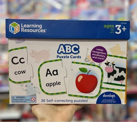  LER6085 Learning Resources Bộ đồ chơi học chữ cái - ABC Puzzle Cards 