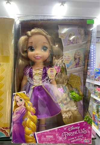  Disney Tangled Glow & Style Rapunzel Toddler Doll 