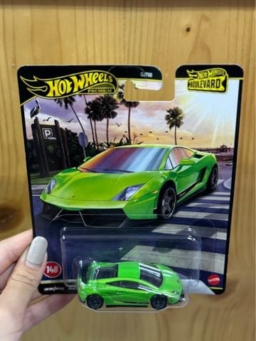  Mô hình xe JHW33 Hot Wheels Boulevard Lamborghini Gayard LP 570-4 Super Legera Green 