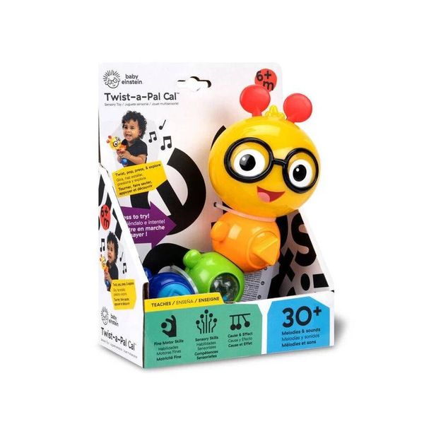 Baby Einstein Twist-a-Pal Cal Sensory Toy 6-36m an toàn cho trẻ trên 6 tháng tuổi