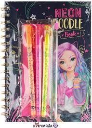  BST thiết kế thời trang TopModel Neon Doddle Book kèm bút dạ quang 410273 