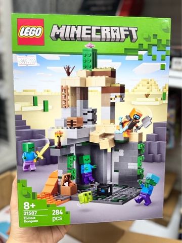  LEGO MINECRAFT 21587 Lắp ráp Ngục Zombie 