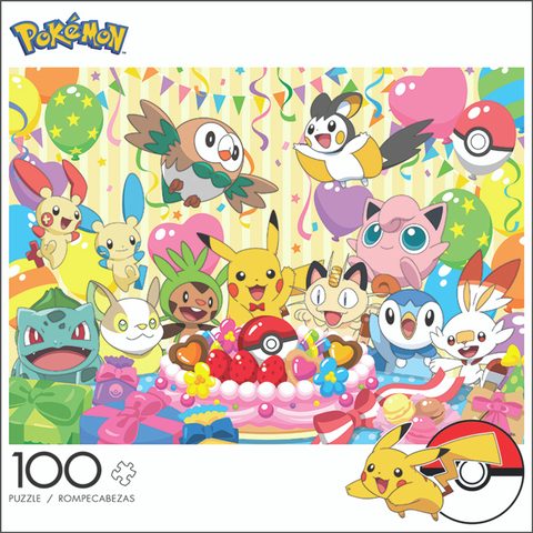  Pokemon Birthday Party - 100 Piece Jigsaw Puzzle by Buffalo Games 