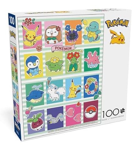  Tranh ghép DE1-021224 Buffalo Games Pokemon Cuties 100 Piece Puzzle 