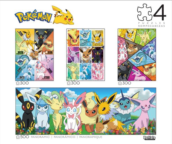 Buffalo Games Pokemon - Eevee Montage - Multipack Puzzles
