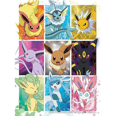  Tranh ghép FT1-051524 Buffalo Games Pokemon - Eevee Montage - Multipack Puzzles 