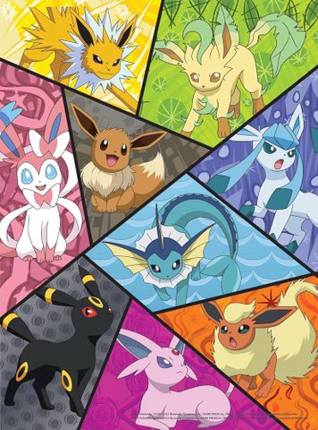  Tranh ghép FT1-051524 Buffalo Games Pokemon - Eevee Montage - Multipack Puzzles 