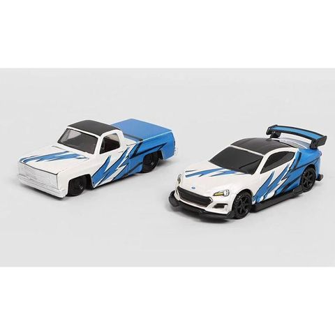  11404 Xe mô hình 1987 Chevrolet 1500/ 2019 Subaru BRZ 