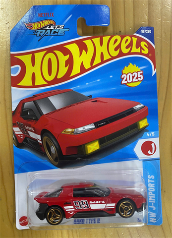  Mô hình xe hơi JFN57 Hot Wheels Basic Car Hako Type D Red 