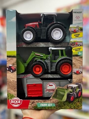 203732006 Bộ 3 Đồ Chơi Xe Nông Trại DICKIE TOYS Farm Set 