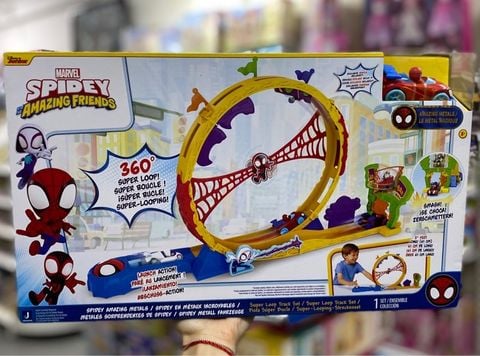  Bộ đường trượt người nhện SNF0295 -Spidey Amazing Metals Super Loop Track Set 