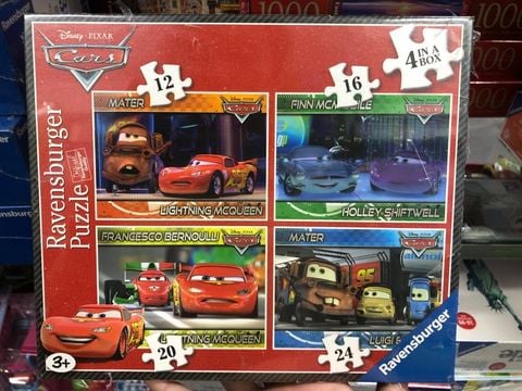  RV07259 0 Bộ xếp hình puzzle Cars 4 bộ 12/16/20/24 mảnh Ravensburger 