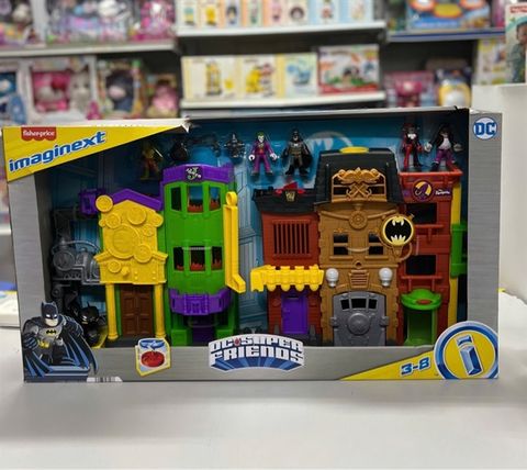  HHY69 Imaginext Crime Alley Joker Batman DC Comics Super Friends 