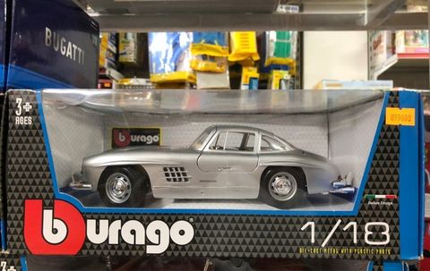  18-12047- 1:18 MERCEDES BENZ 300 SL (1954)( Sliver) 