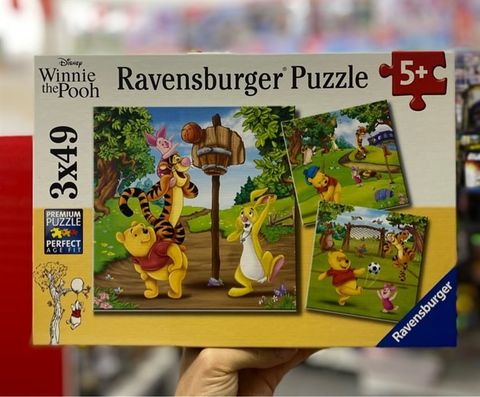  Tranh ghép Ravensburger Disney Winnie the Pooh Sports Day, 3x49st. 
