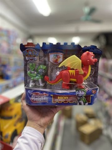  6063149- Rescue Knights Rocky and Dragon Flame Action Figures Set 