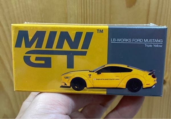  Mini GT BOX version MGT01077 LB-WORKS FORD MUSTANG Triple Yellow 