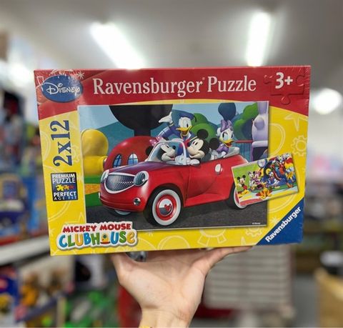  RV075652 Xếp hình puzzle Mickey, Minnie & Freunde 2 bộ 12 mảnh RAVENSBURGER||Disney license 