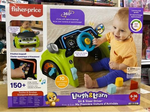  Đồ chơi JDY43 Fisher-Price Laugh & Learn Sit & Steer Driver 