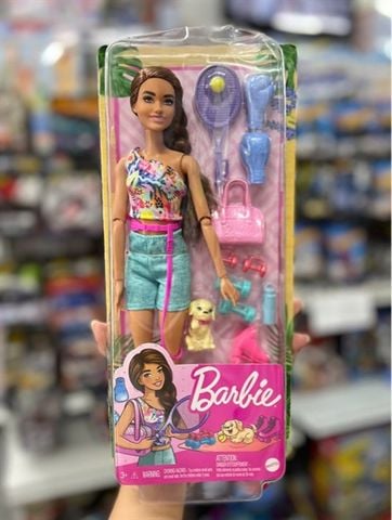  HKT91 Mattel Barbie Wellness Doll - Workout 