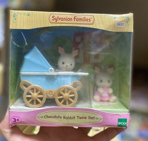  Chocolate Rabbit Twins Set (New Pram) EP-5432 