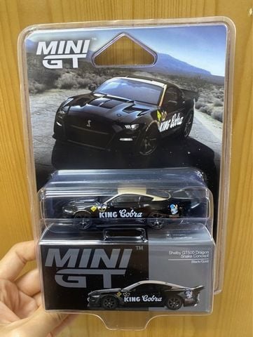  Mini GT Card Version MGT01130 Shelby GT500 Dragon Snake Concept Black/Gold 