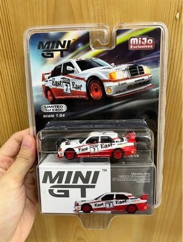  Mini GT 1:64 Mercedes-Benz 190E 2.5-16 Evolution II #7 “East” 1991 DTM 