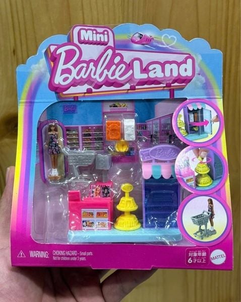  JCR33 Mini BarbieLand Supermarket 1.5 Mini Playset Mattel 