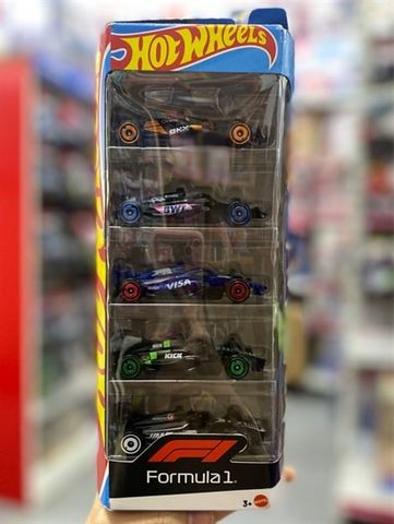 Bộ mô hình xe JGF58 Hot Wheels Toy Cars Formula 1 5-Pack 