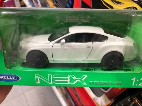  Welly NEX 1:24 Bentley Contunental Supersports Gray Mini 