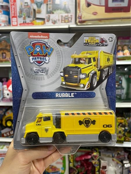  6063833 Paw Patrol Large Trucks True Metal Vehicle - Rubble 