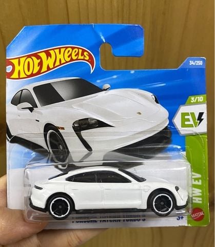  Mô hình xe JJJ05 Hot Wheels Porsche Taycan Turbo S -White 