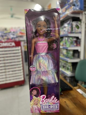  Barbie 28-inch Tie Dye Style Best Fashion Friend, Brown Hair 