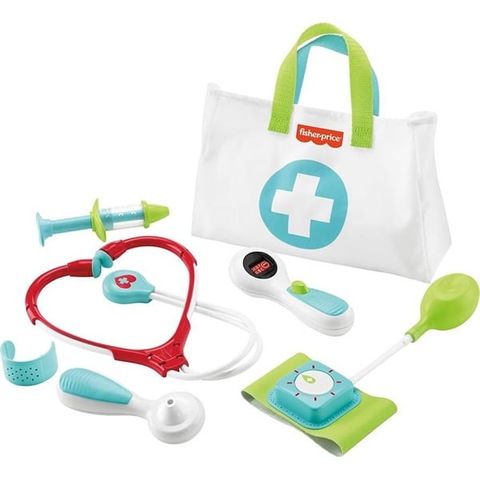 Đồ chơi bác sĩ GHL68 Fisher-Price Doctor Playset Medical Kit 7-Piece 