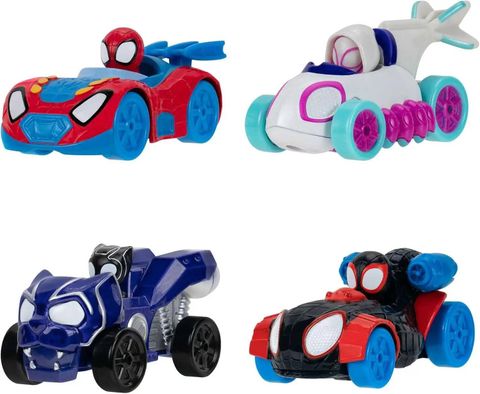  Bộ 4 xe SNF0200 -Jazwares Marvel Spidey and Friends 4-Pack 
