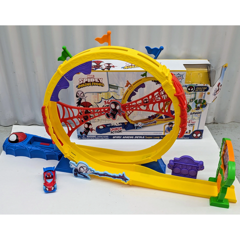  Bộ đường trượt người nhện SNF0295 -Spidey Amazing Metals Super Loop Track Set 