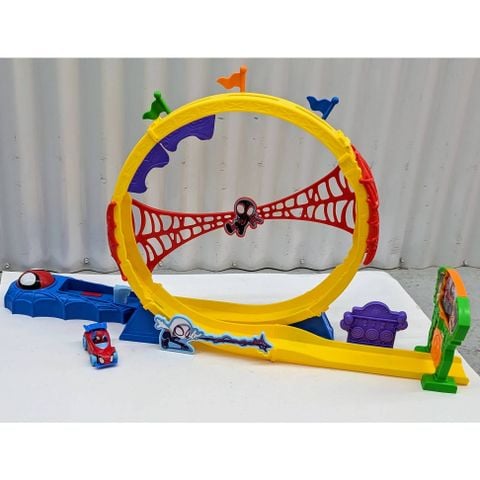  Bộ đường trượt người nhện SNF0295 -Spidey Amazing Metals Super Loop Track Set 