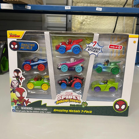  Bộ 7 xe SNF0307 - Disney Spidey & His Amazing Friends Metals Vehicles 7pk Toy 