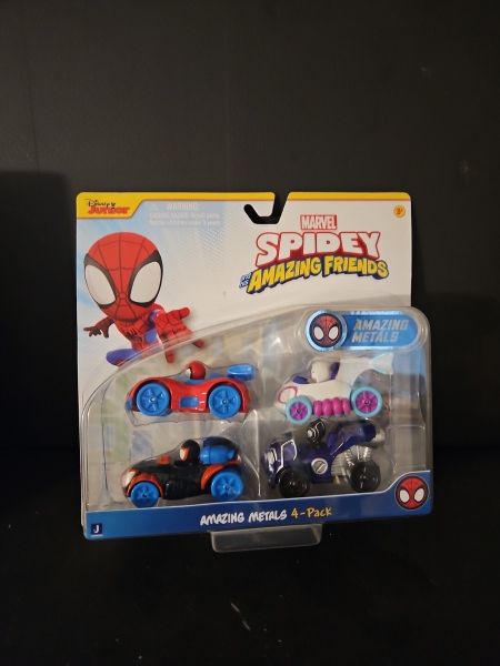  Bộ 4 xe SNF0378 Jazwares Marvel Spidey and Friends 4-Pack 