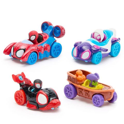  Bộ 4 xe SNF0378 Jazwares Marvel Spidey and Friends 4-Pack 