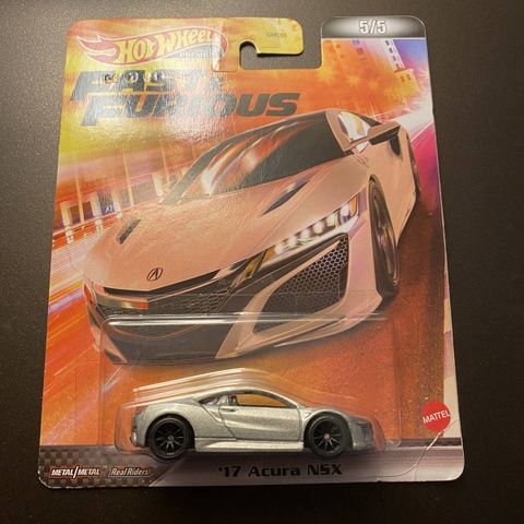  Mô hình xe HCP30 Hot Wheels Retro Entertainment Fast and Furious '17 Acura NSX 
