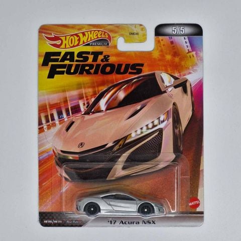  Mô hình xe HCP30 Hot Wheels Retro Entertainment Fast and Furious '17 Acura NSX 